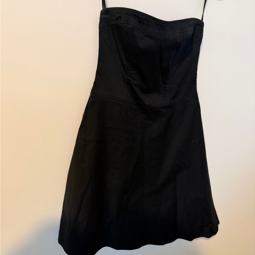 White House Black Market Strapless Black Dress
